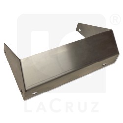 355172 - Right deflector lower fan Grégoire G60 - stainless steel