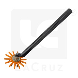 INTASA25A - Ø 25 cm horticultural finger weeder - orange, markets:  []string{"A", "B", "AU"}