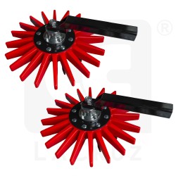 INTCSA54R - Pair of Ø 54 cm finger weeders red type