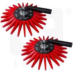 INTCSA70R - Pair of Ø 70 cm finger weeders red type